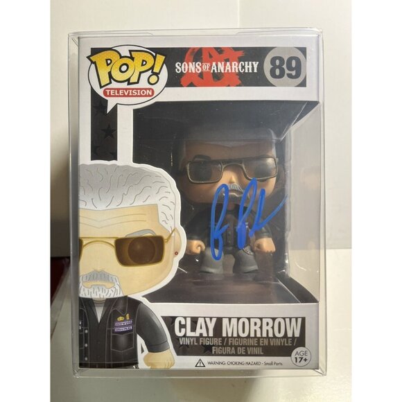 2014 Funko Pop Television Sons of Anarchy Clay Morrow Signed Vaulted Figure # 89 - Picture 1 of 6